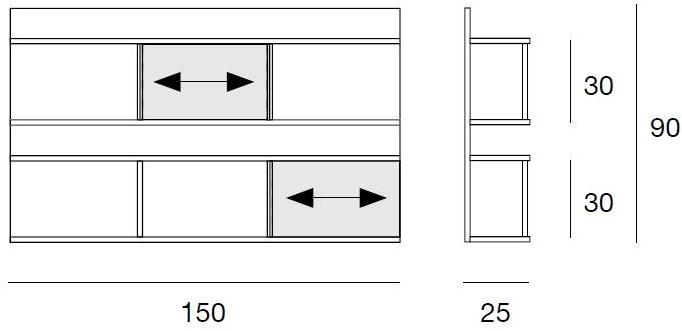 Pacini & Cappellini Открытый книжный шкаф  5544  - Вид №5