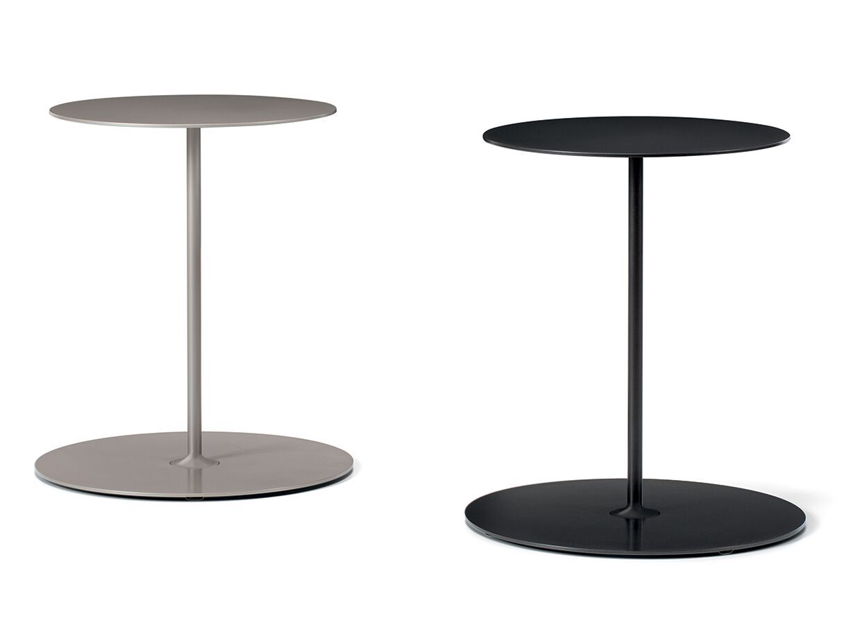 Круглый металлический садовый журнальный столик Ethimo TENDER ARCH-00087140