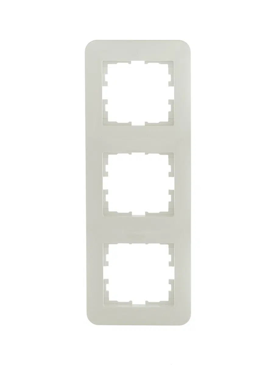 ASTI Рамка 3-ая вертикальная б/вст крем LEZARD 7081-0300-153 - Вид №1
