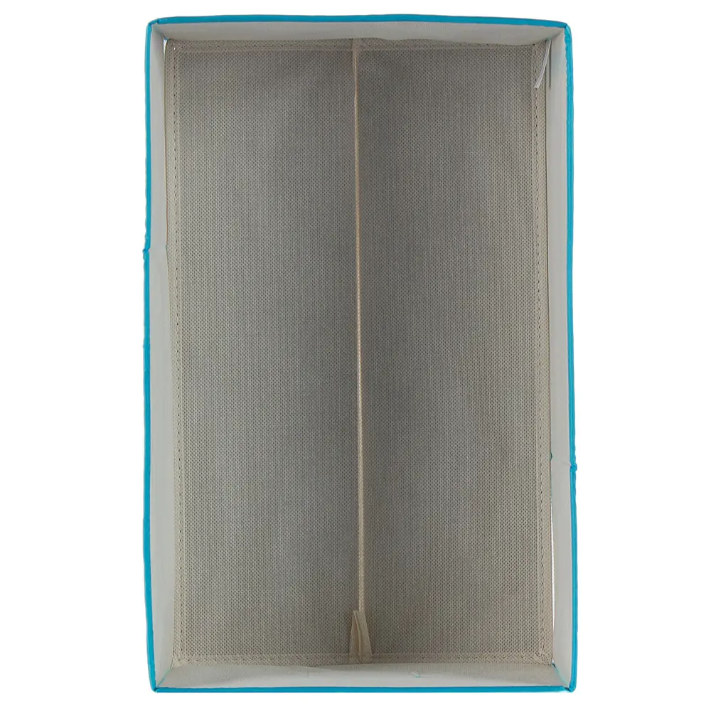 Короб для хранения без крышки Spaceo 27x16x44 см нетканый материал цвет голубой STLM-2051506 - Вид №1