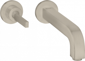 39113820 Смеситель для раковины, однорычажный, скрытого монтажа, настенный, со штыревой ручкой, изливом 160 мм и розетками AXOR CITTERIO