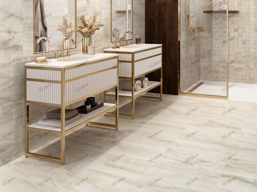 CERAMICA SANT'AGOSTINO Настенная / напольная плитка из керамогранита с эффектом мрамора Akoya sun-id-1357410