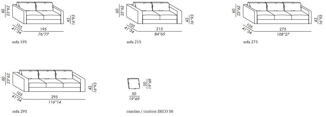 Meridiani Секционный диван со съемным чехлом из ткани Harold sun-id-1399953 - Вид №11