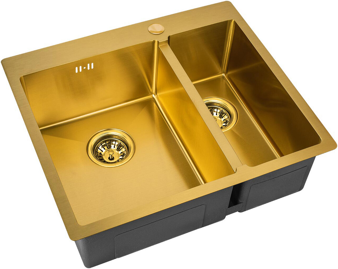 Мойка кухоная ZorG Inox R SZR-59-2-51-L BRONZE из нержавеющей стали, бронза