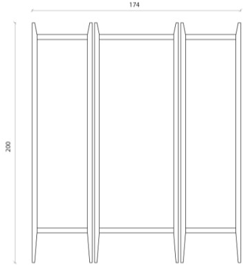 Chaarme Letti Тканевый экран sun-id-1376494 - Вид №2