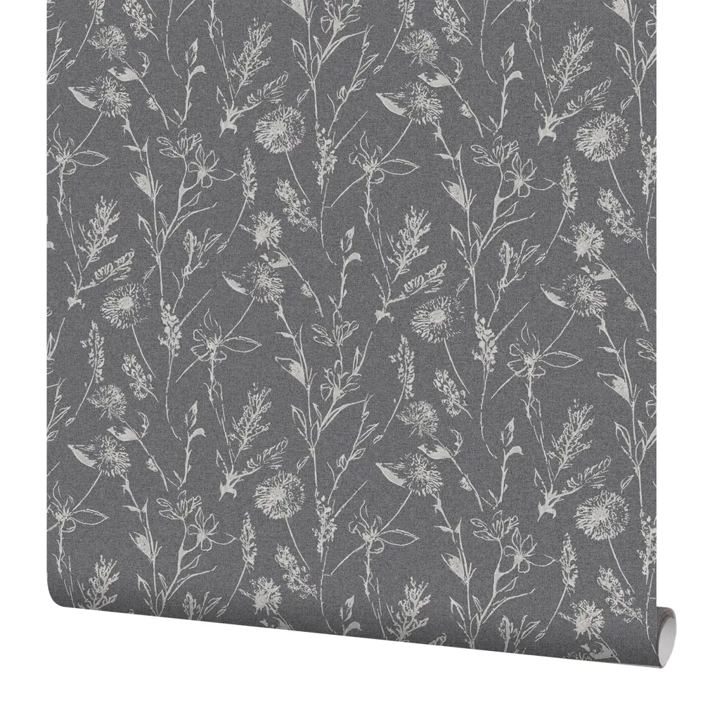 Обои флизелиновые Erismann Flora серые 1.06 м ЭР60927-06 STLM-2134149