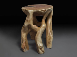 Деревянный журнальный столик / табурет