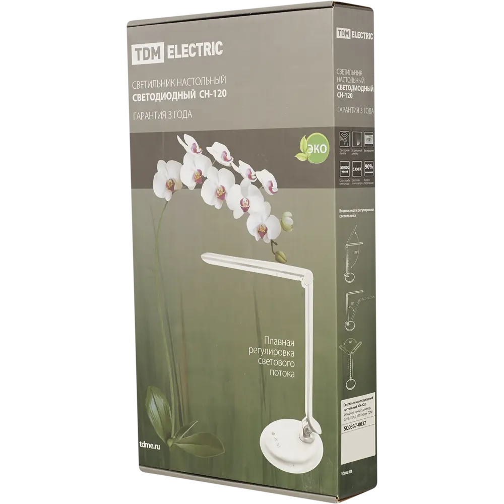 Настольная лампа СН-120 8 Вт, диммер, цвет хром TDM ELECTRIC STLM-2119149 - Вид №5