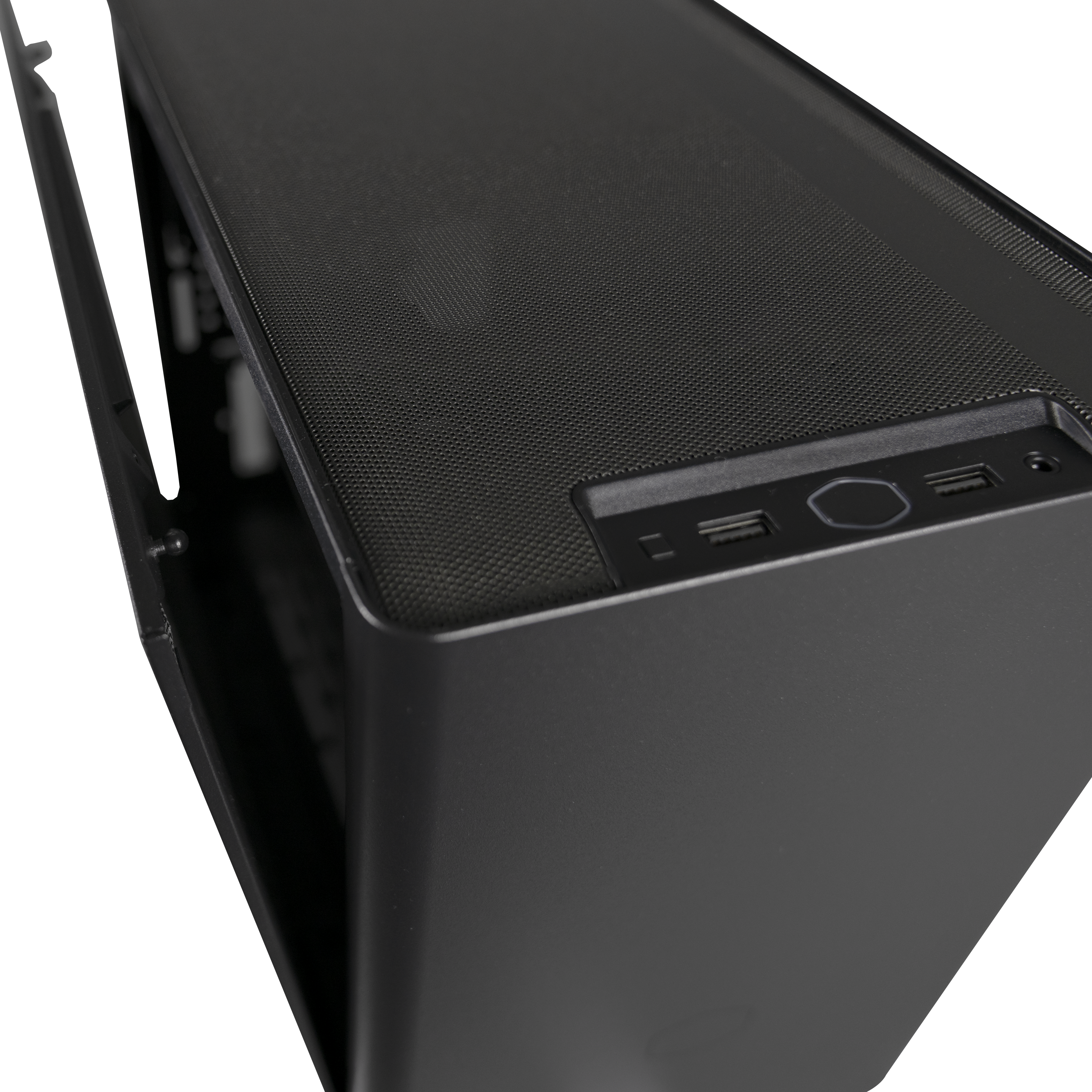 MCB-NR200-KNNN-S00 masterbox nr200, usb3.0x2, 1x92 fan, 1x120 fan, black, steel panel, w/o psu, mitx Cooler Master Cooler Master MasterBox Santreyd  - Вид №20