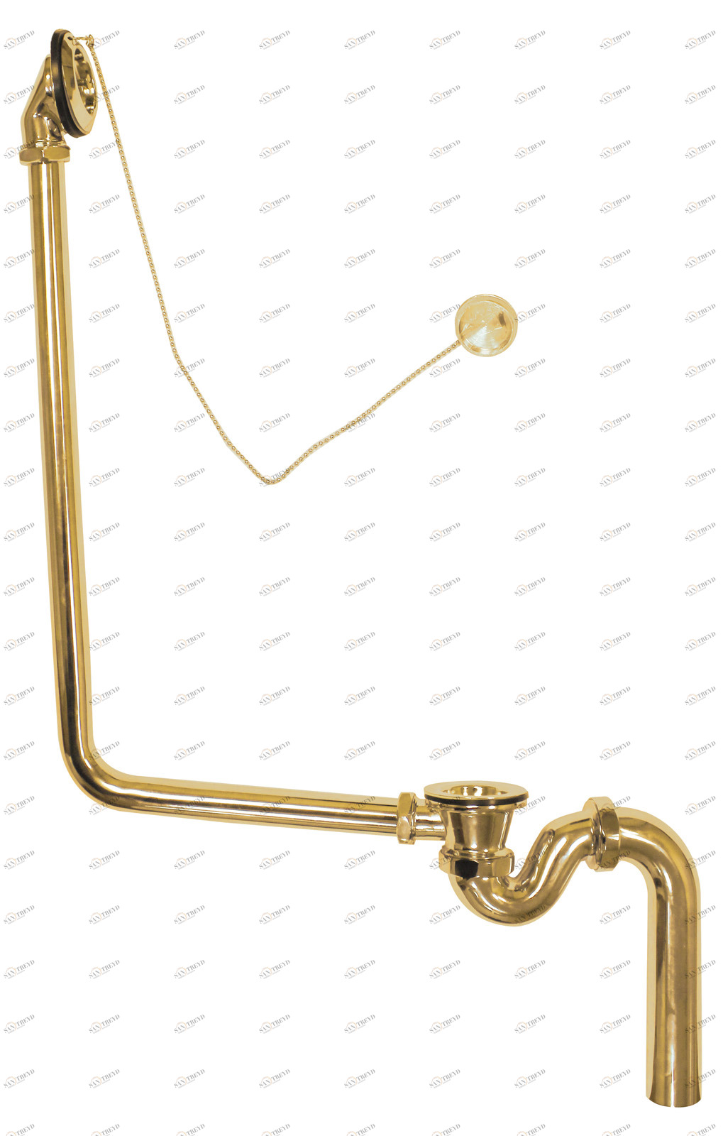 Слив-перелив с гидрозатвором BelBagno BB-OVF-02-ORO золото 