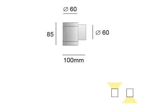 Алюминиевый наружный настенный светильник Terzo Light ADA ARCH-00067395 - Вид №5