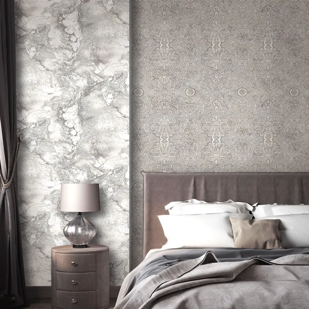 Обои флизелиновые Erismann Neochic серые 1.06 м 60134-04 Santreyd STLM-2172245 - Вид №3