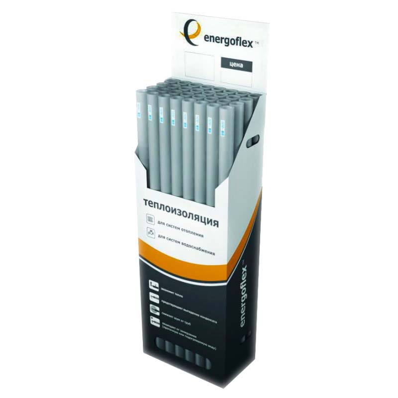 Трубки теплоизоляционные 1 метр Energoflex Super ROLS ISOMARKET 15x9 159S1M