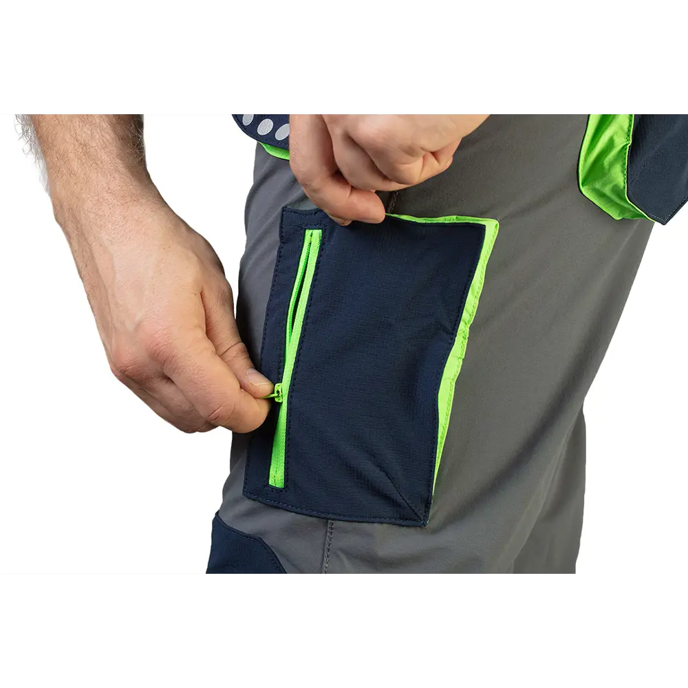 Брюки рабочие Neo Tools Premium серые/темно-синие/зеленые размер XS рост 172-175 STLM-2174688 - Вид №4