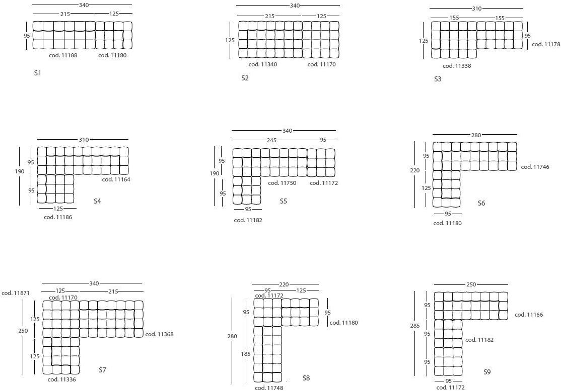 arflex Модульный тканевый диван Strips sun-id-1390380 - Вид №20