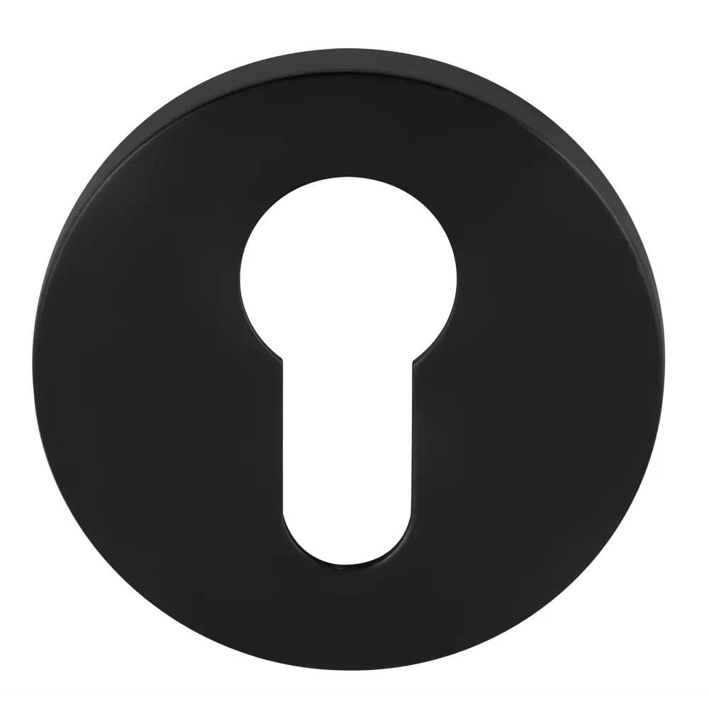 Накладка на замочную скважину KREAFORTA SC-R2 51.6 мм цвет черный STLM-2121610