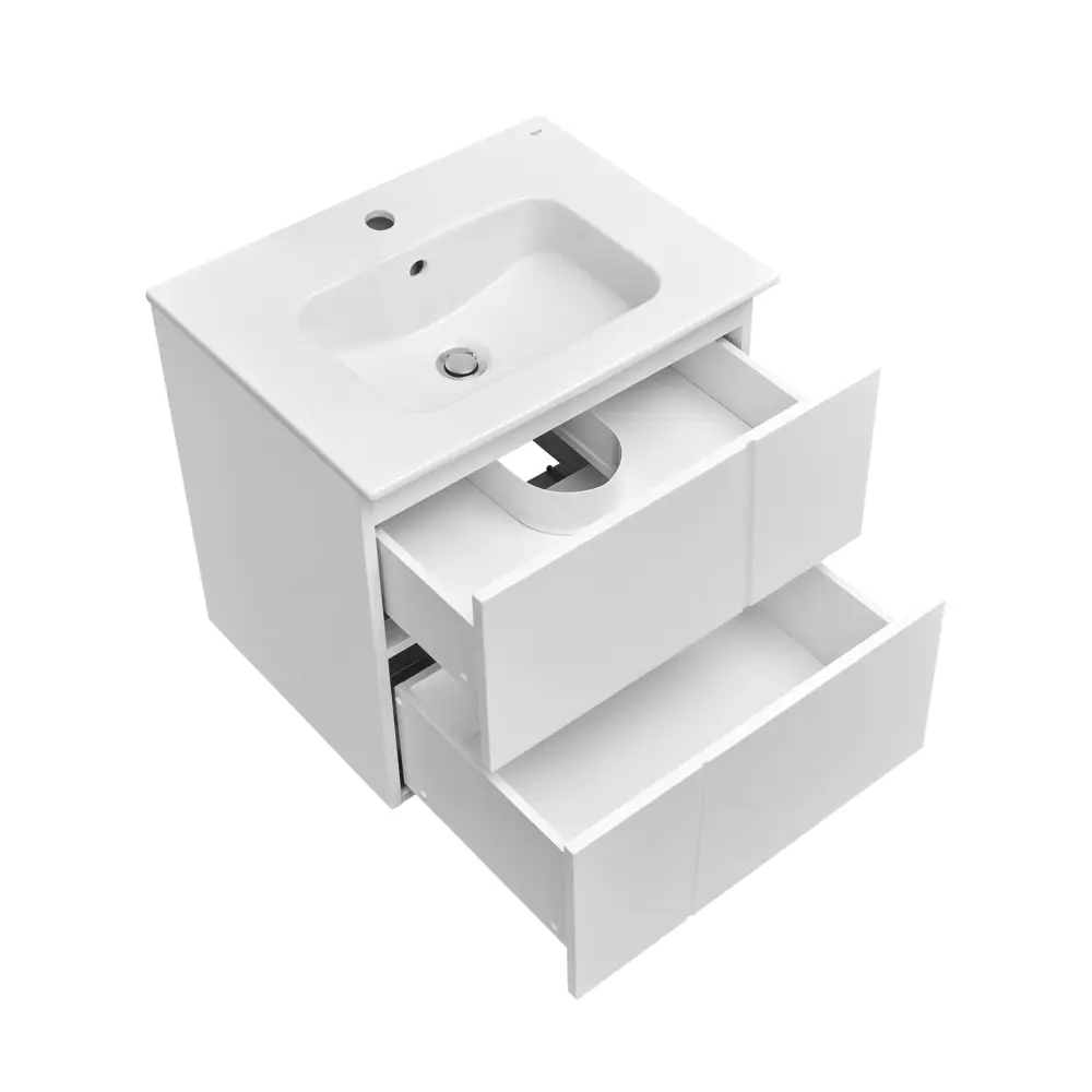 Тумба под раковину подвесная Roca Pilar 60 см цвет белый STLM-2201845 - Вид №3