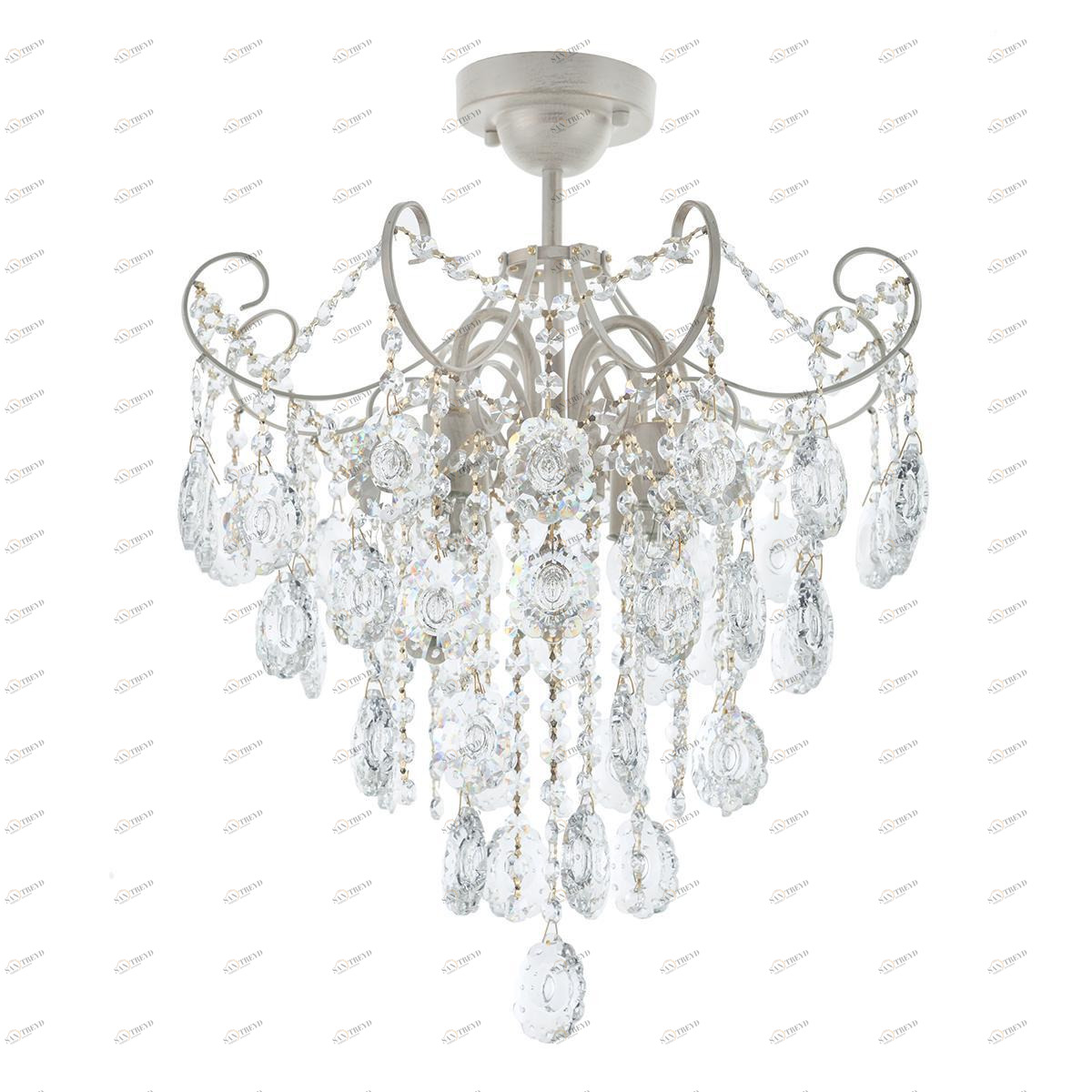 Потолочная люстра IDLamp Grace 299/4PF-Whitepatina IDLAMP GRACE 181549 Белый