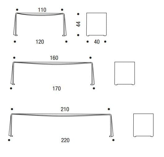 Алюминиевая скамья MDF Italia LE BANC ARCH-00023544 - Вид №7