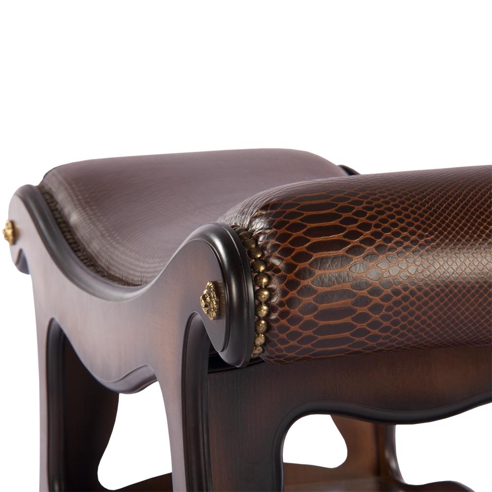 11139 Скамья Сорренто 2 Орех Рептилия Браун BOGACHO 4627138218334 - Вид №9