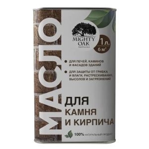 Масло по камню и кирпичу Mighty Oak цвет прозрачно-медовый 1 л