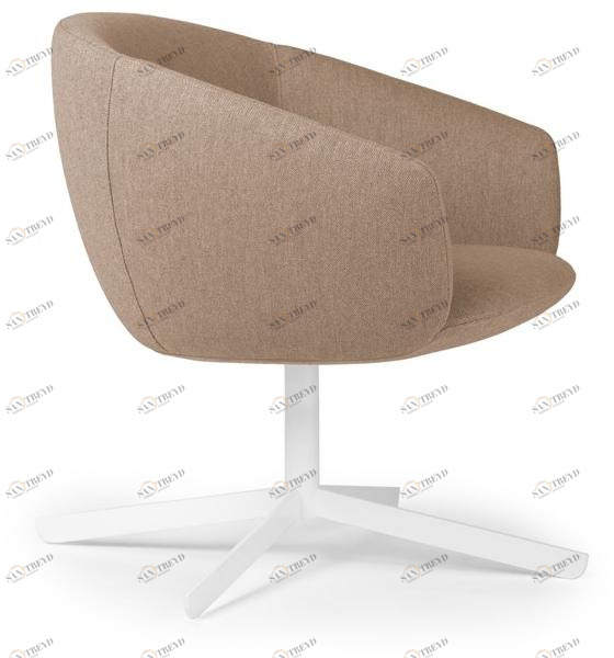 True Design Кресло из ткани с 4 спицами и подлокотниками Not sun-id-1453526