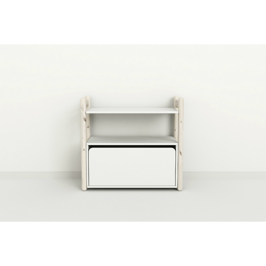 Гарнитур Mini В, 1 полка и 1 комод, белый, искусственно состаренный Flexa 812630290 - Вид №1