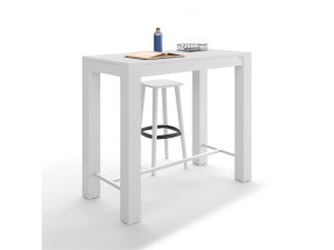 Высокий прямоугольный стол из белого ясеня