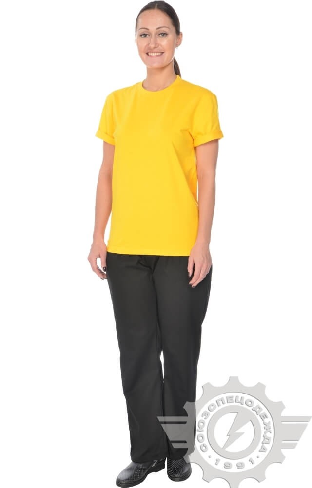 4958142 Футболка желтая  Одежда для официантов  размер 2XL (52-54) Спецодежда  - Вид №10