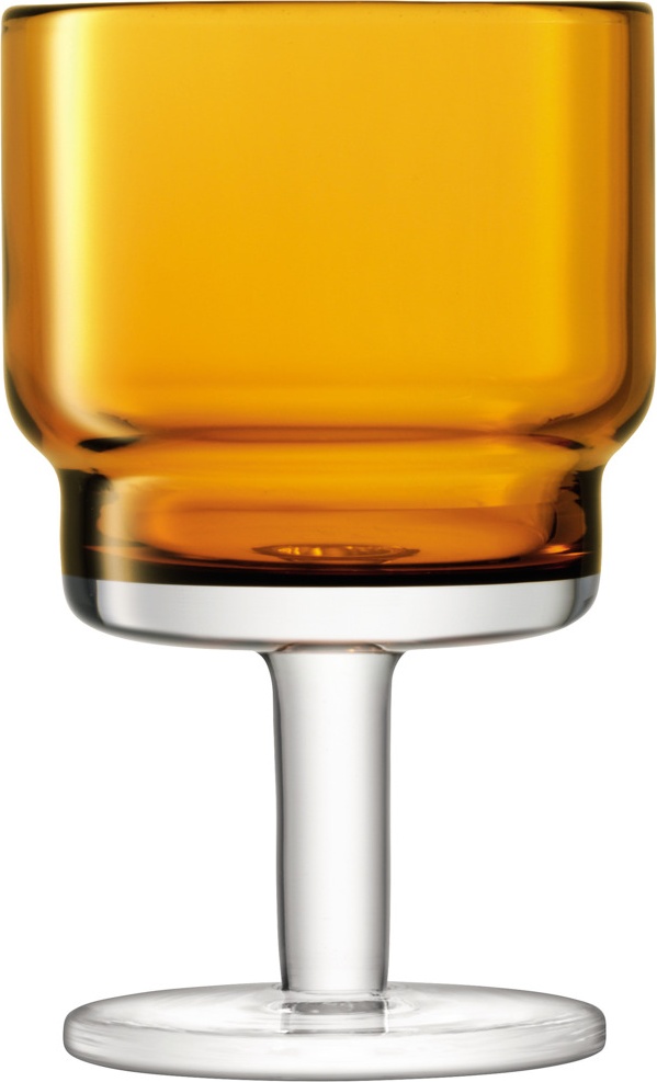 10656164 LSA International Набор бокалов для вина LSA International, "Utility", 220мл, охра, 2шт. Стекло