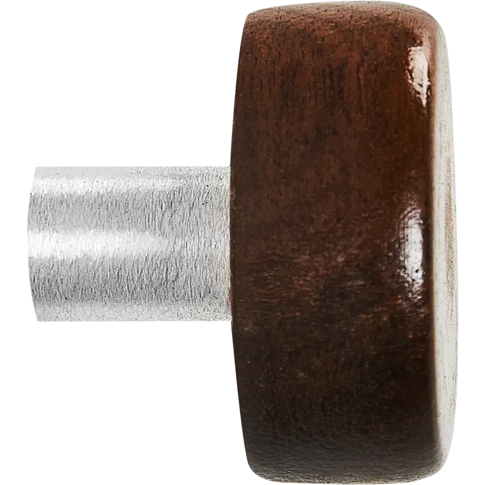 Мебельная ручка-кнопка Rein Wood коричневый PALLADIUM STLM-2014292 - Вид №1