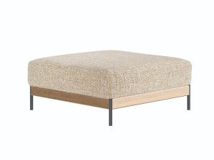 Квадратный пуф из ткани