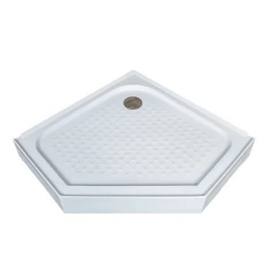 Поддон Erlit Comfort ER100V низкий пятиугольный 100 ABS в сборе ER100V