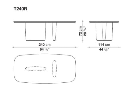 Деревянный прямоугольный стол B&B Italia Тоби-Иши ARCH-00017584