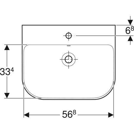 500.227.01.1 Раковина Geberit Smyle Geberit  - Вид №11
