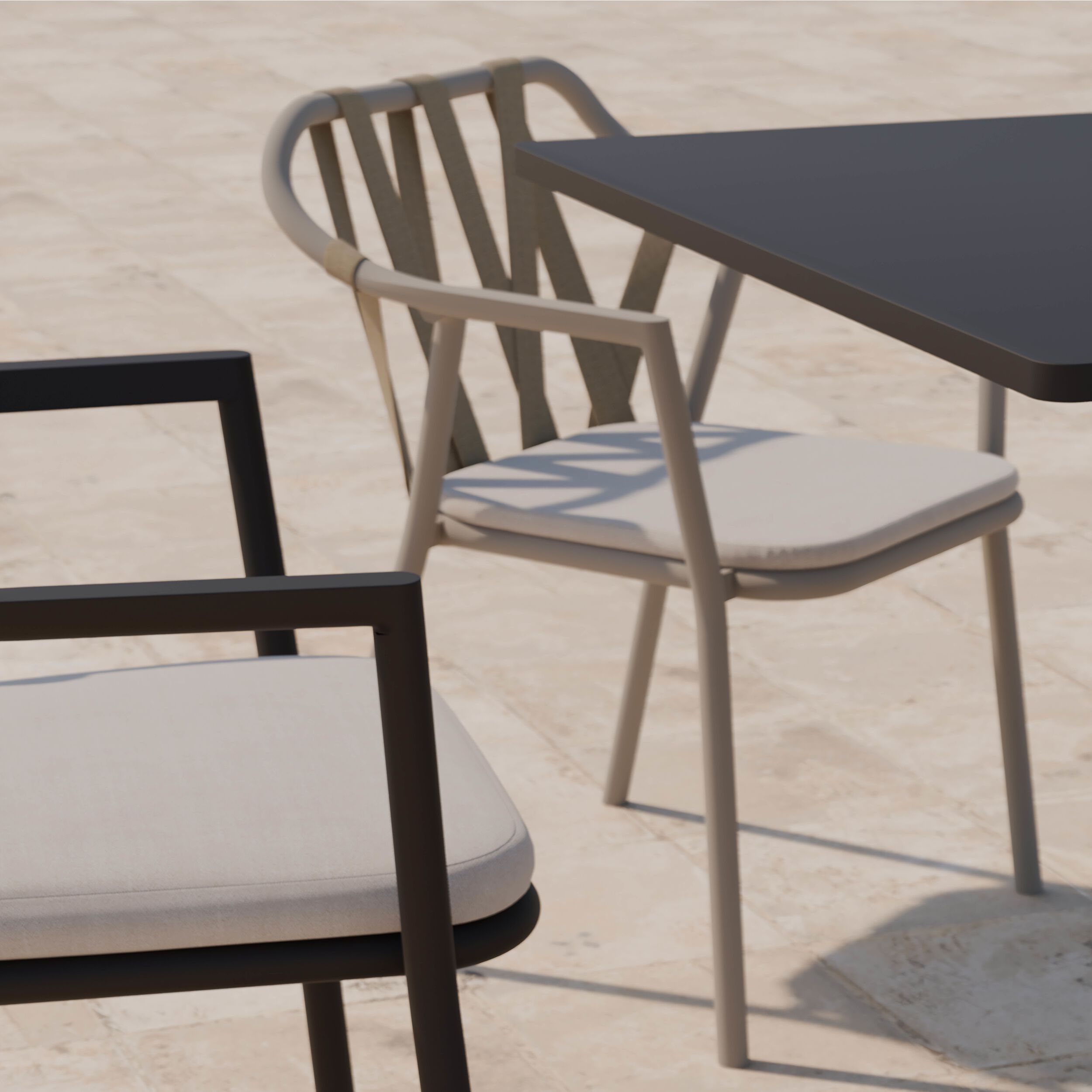 Алюминиевый и тканевый садовый стул YAAZ Monte ARCH-00084498 - Вид №6