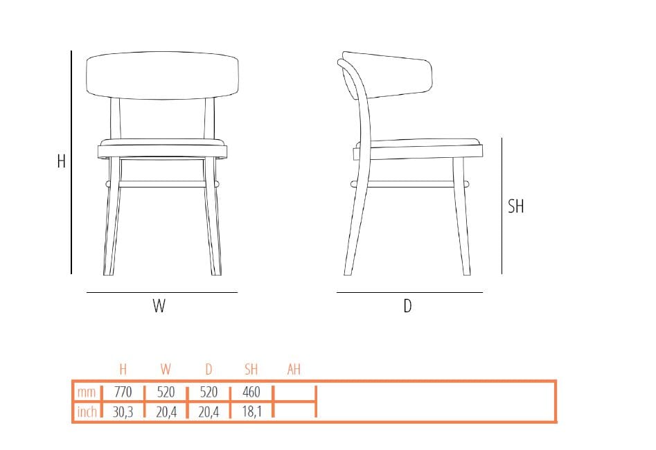 Мягкий стул с подлокотниками Wiener GTV Design KIPFERL ARCH-00008167 - Вид №3