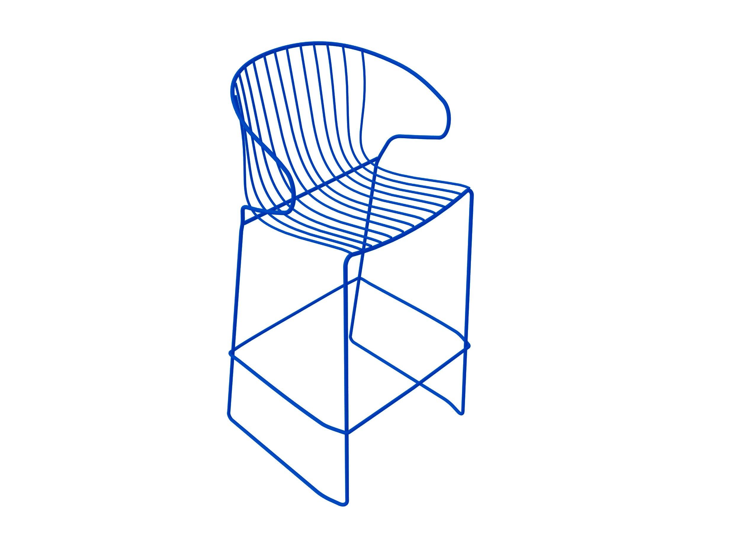 Стальной садовый стул с подлокотниками iSimar Bolonia ARCH-00047054 - Вид №8