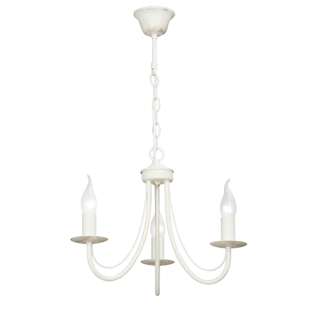 Люстра подвесная Vitaluce Линда 3 лампы 9м² Е14 цвет бежевый матовый STLM-2100795 - Вид №2