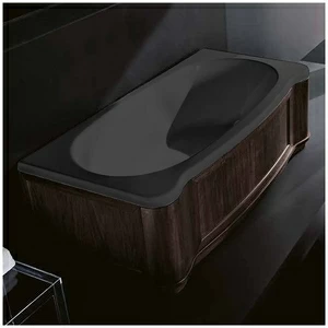 Ванна Gruppo treesse New Classic VTL-V6770-DX-WV-C чёрная прямоугольная правая венге