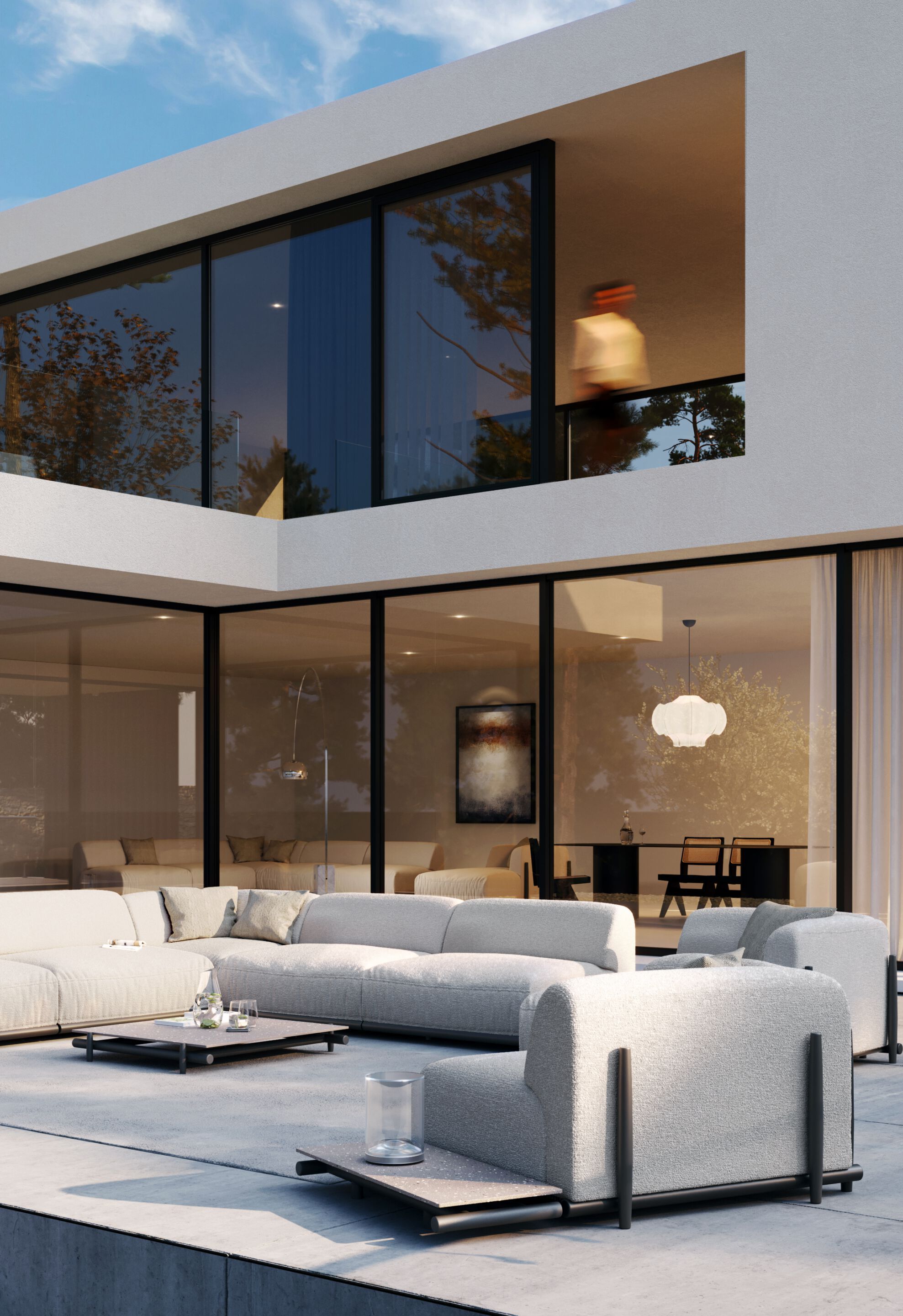 Угловое садовое кресло из ткани Unopiù Давос ARCH-00050663 - Вид №4