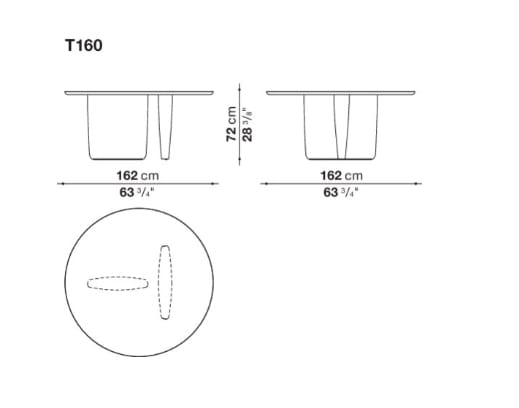 Круглый деревянный стол B&B Italia Тоби-Иши ARCH-00060581 - Вид №2