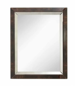 Зеркало прямоугольное настенное венге Burnett PUSHA ДИЗАЙНЕРСКИЕ 062636 Коричневый