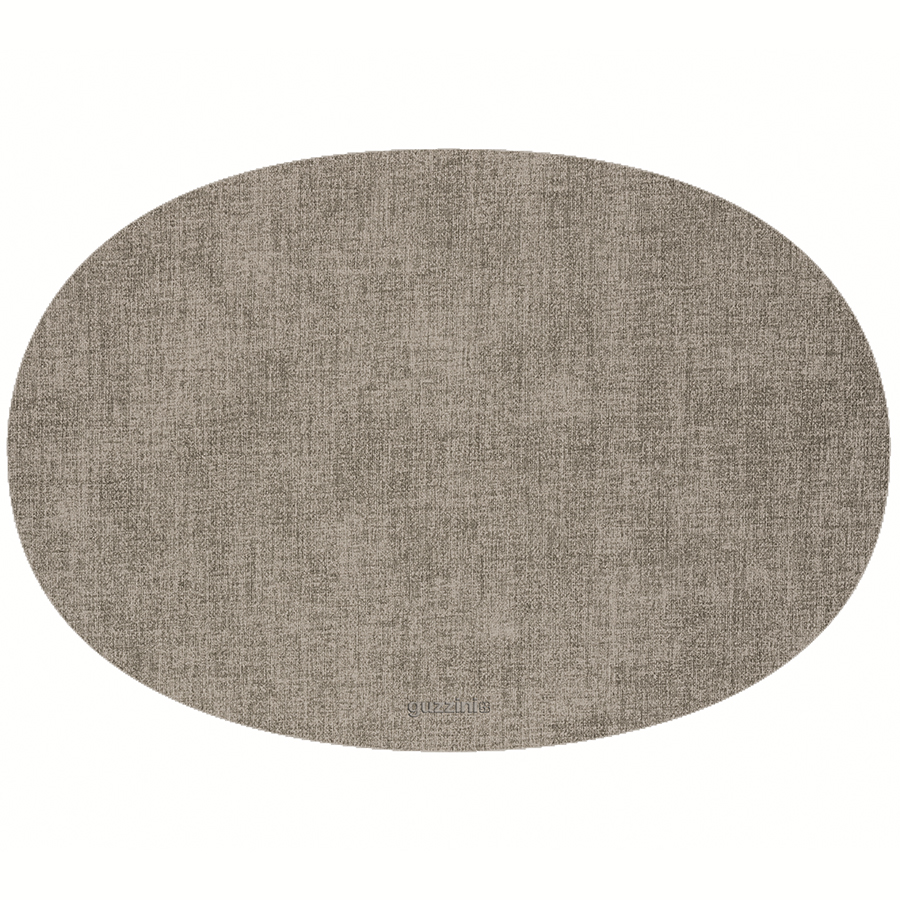 22604692 Салфетка подстановочная овальная двухсторонняя fabric, серая Guzzini 