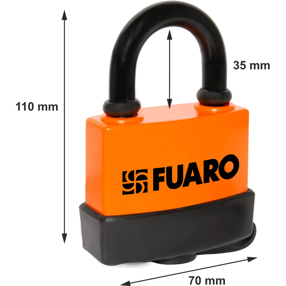 Замок навесной Fuaro PL-3660 72x55 мм Santreyd STLM-2137945 - Вид №5
