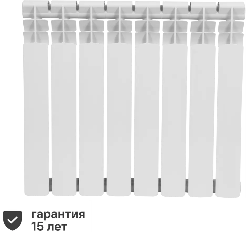 13276815 Радиатор секционный Monlan Bimetal 500/80 8 секций боковое подключение биметалл белый STLM-0002975