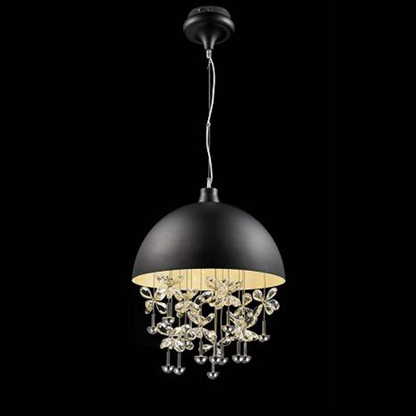 Подвесной светильник Crystal Light 15 black от Delight Collection MD2551/15 DELIGHT COLLECTION ДИЗАЙНЕРСКИЕ 243729 Прозрачный;черный  - Вид №1