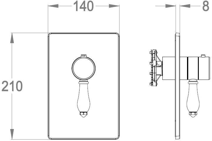 Fir Italia Смеситель для душа с одной ручкой Melrose 20 2080158 - Вид №1