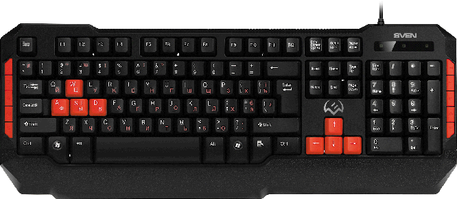 SV-018863 Игровой набор клавиатура+мышь+коврик gs-9000 (114кл.+6кл, 8 смен. кл.) Sven Santreyd  - Вид №1