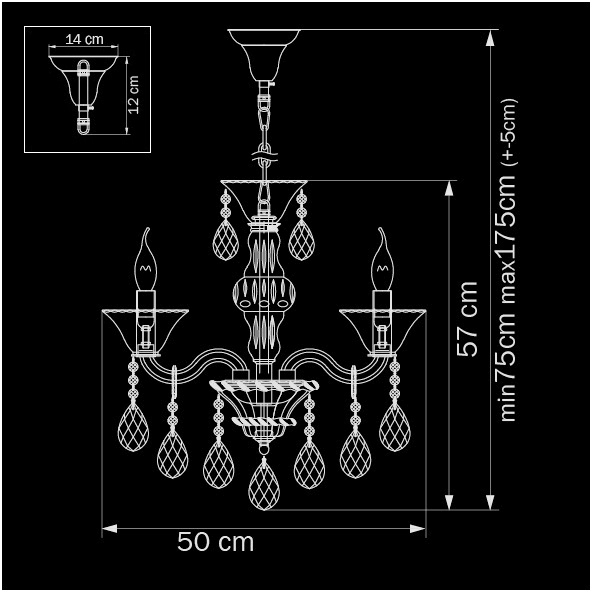 Люстра дизайнерская Sound хром белая 881060 SUPERNW ДИЗАЙНЕРСКИЕ, BIANCA 056105 Хром;белый  - Вид №1